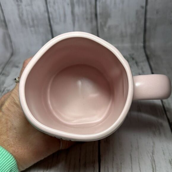 Rae Dunn Magenta KISS like you mean it Large Pink Coffee Mug - Picture 4 of 5